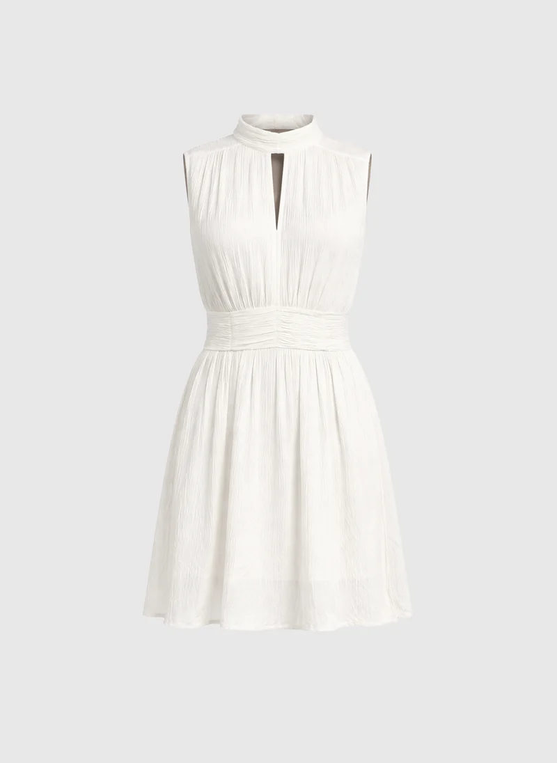 ROBE COURTE ORLEANE ecru
