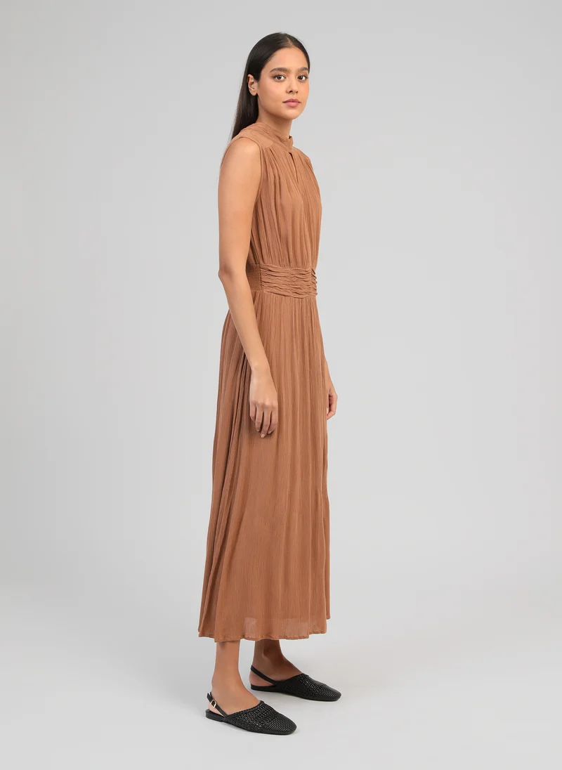 ROBE LONGUE ORLANY marron