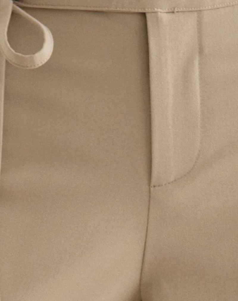 Pantalon Diomira beige avec cordon