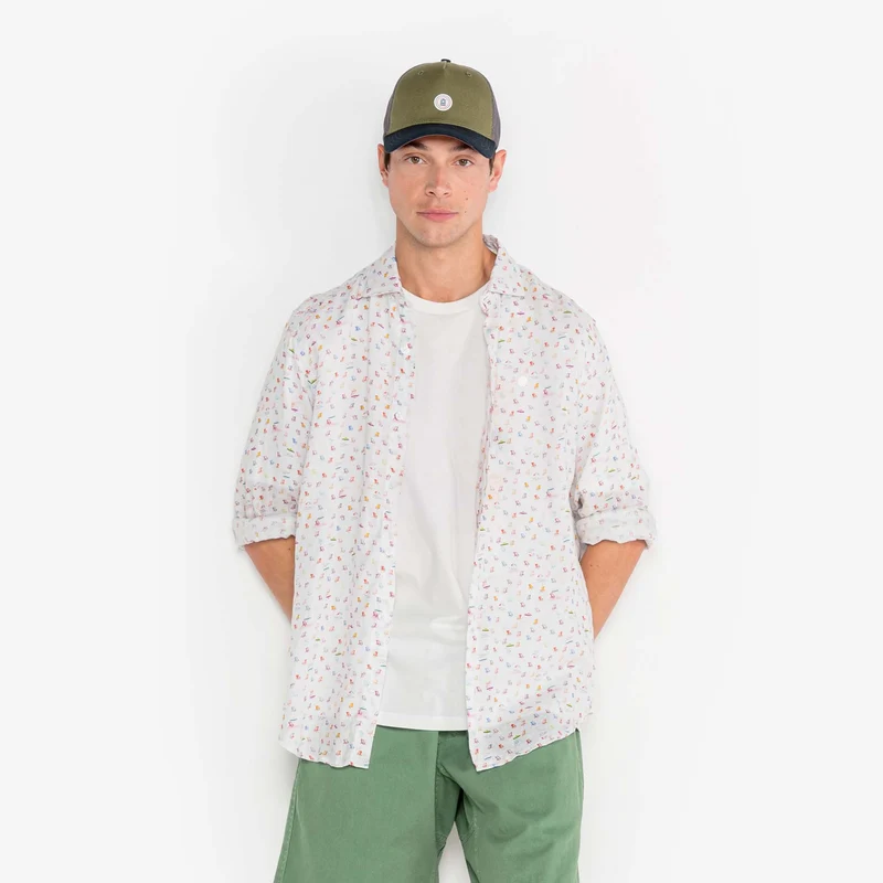 Chemise Charles en lin Summer blanche
