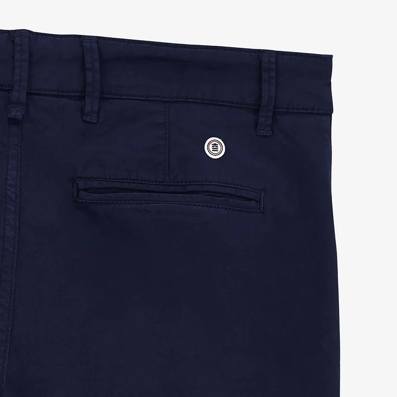Bermuda 200 uni stretch dark navy coupe droite confort