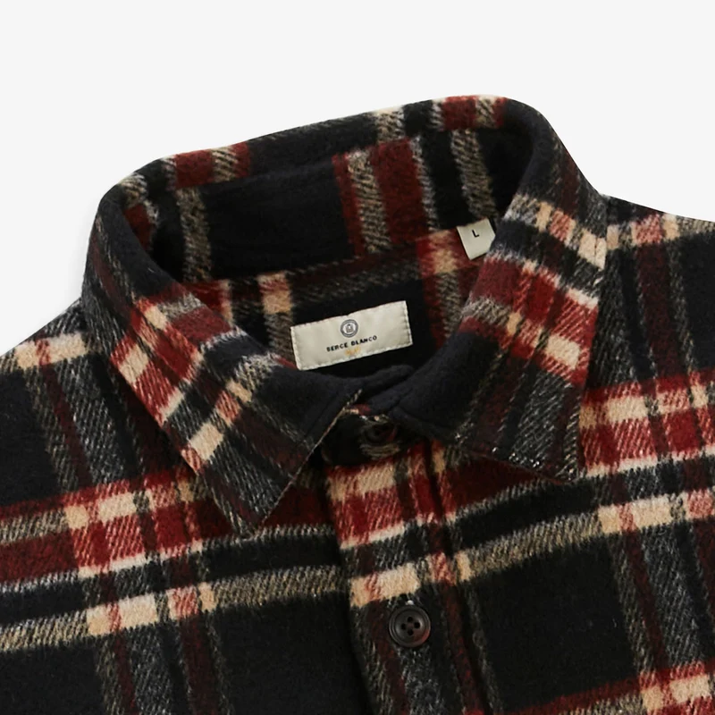 Chemise à carreaux noire Clovis SBPLAY