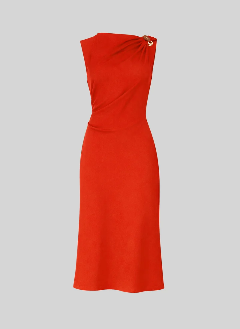 ROBE MIDI MILANA piment