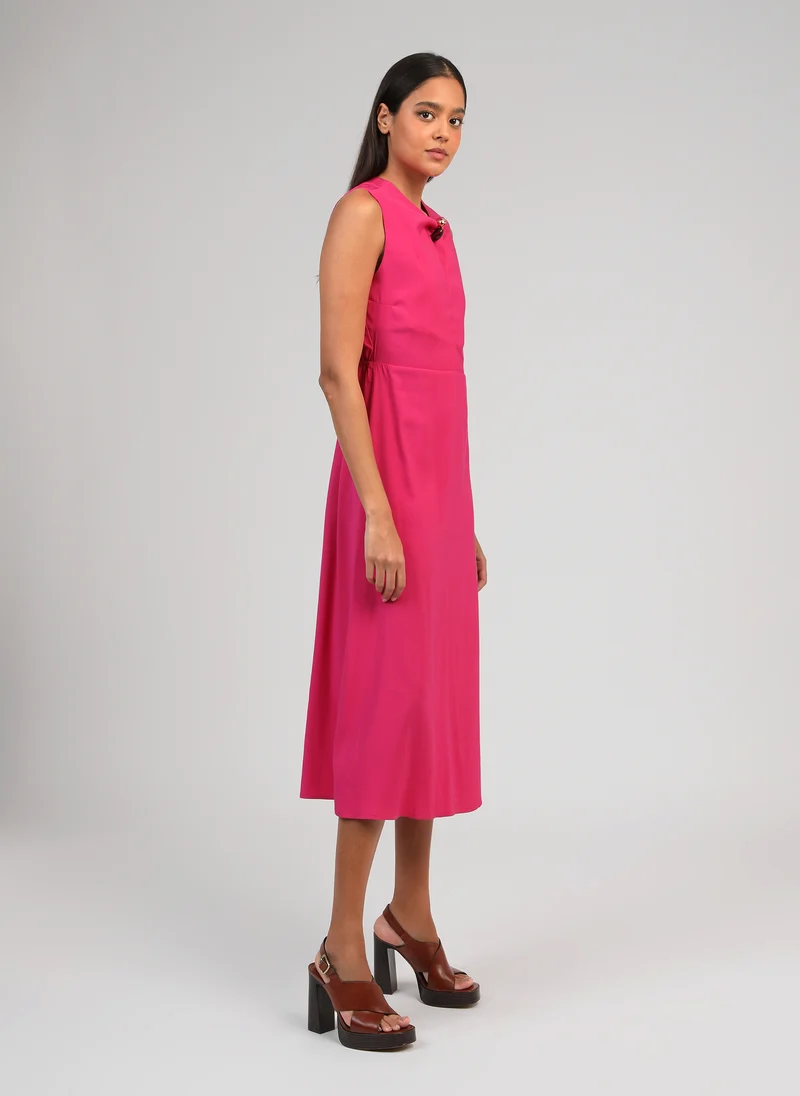 ROBE MIDI MAEZRA fuchsia
