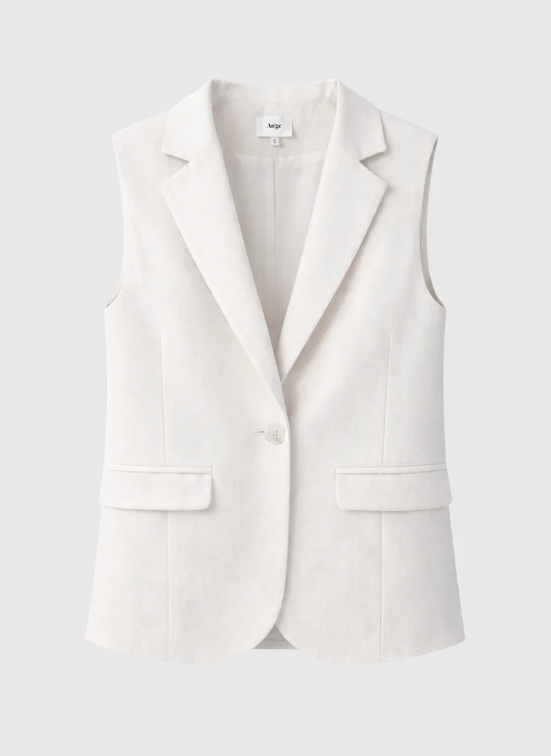 VESTE SANS MANCHES ZAKARITA blanc