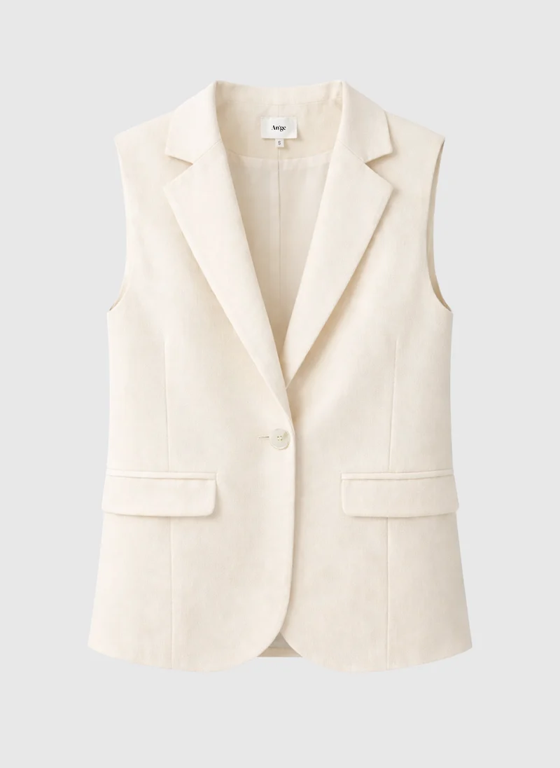 VESTE SANS MANCHES ZAKARITA ecru