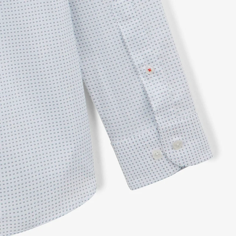 Chemise à motifs off white à manches longues