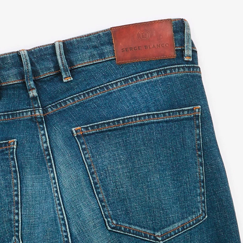 Jean 336 coupe droite bleu denim
