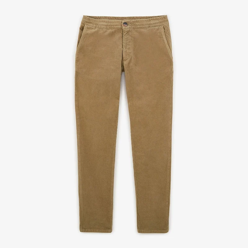 Pantalon velours 544 coupe droite beige