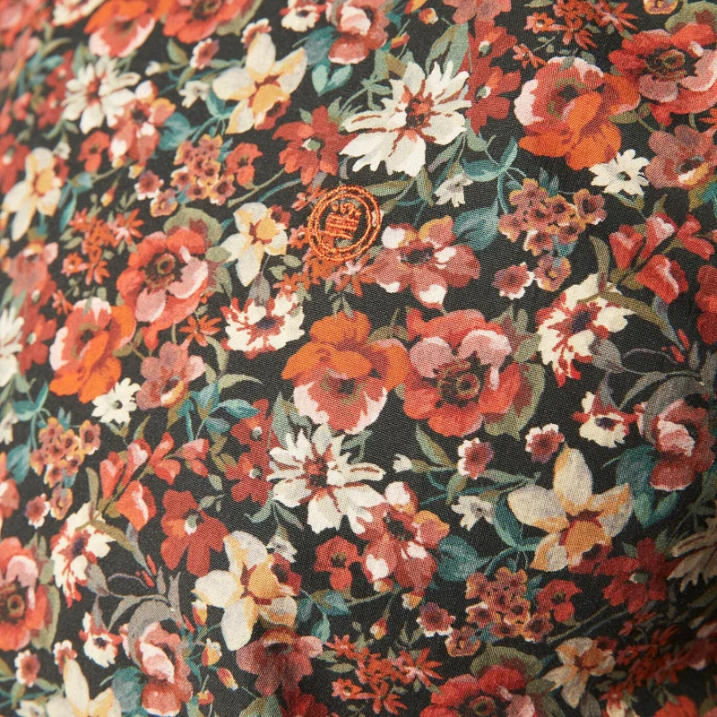 Chemise Manches Longues À Motif Fleurs