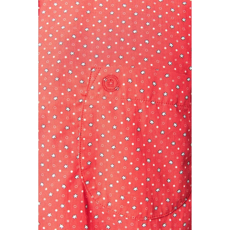 Chemise Manches Longues À Imprimé Flocons Fantaisie