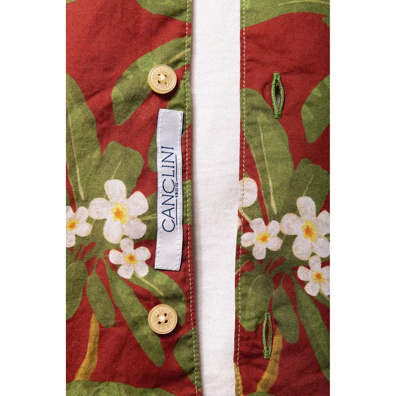 Chemise Manches Courtes À Imprimé Fleuri Et Dégradé