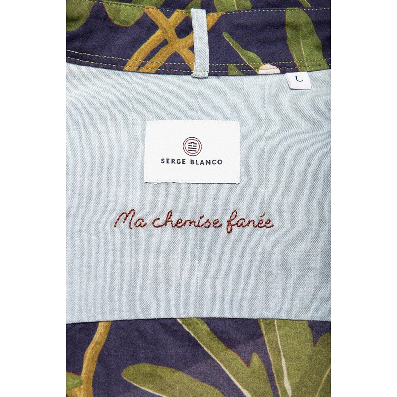 Chemise Manches Courtes À Imprimé Fleuri Et Dégradé
