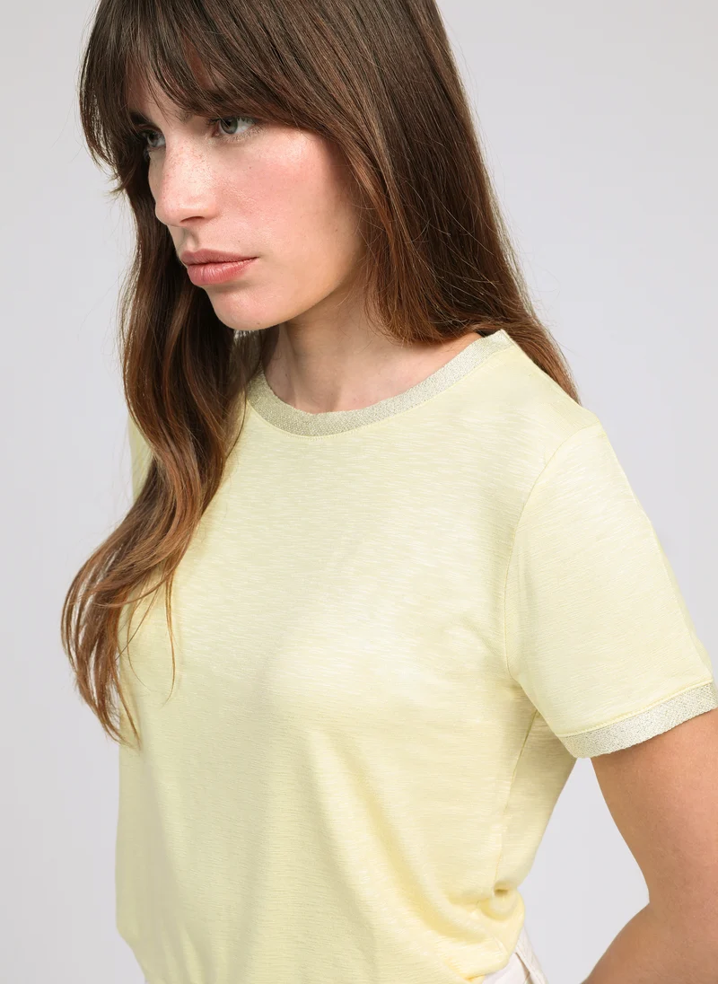 T-SHIRT TIXANA paille
