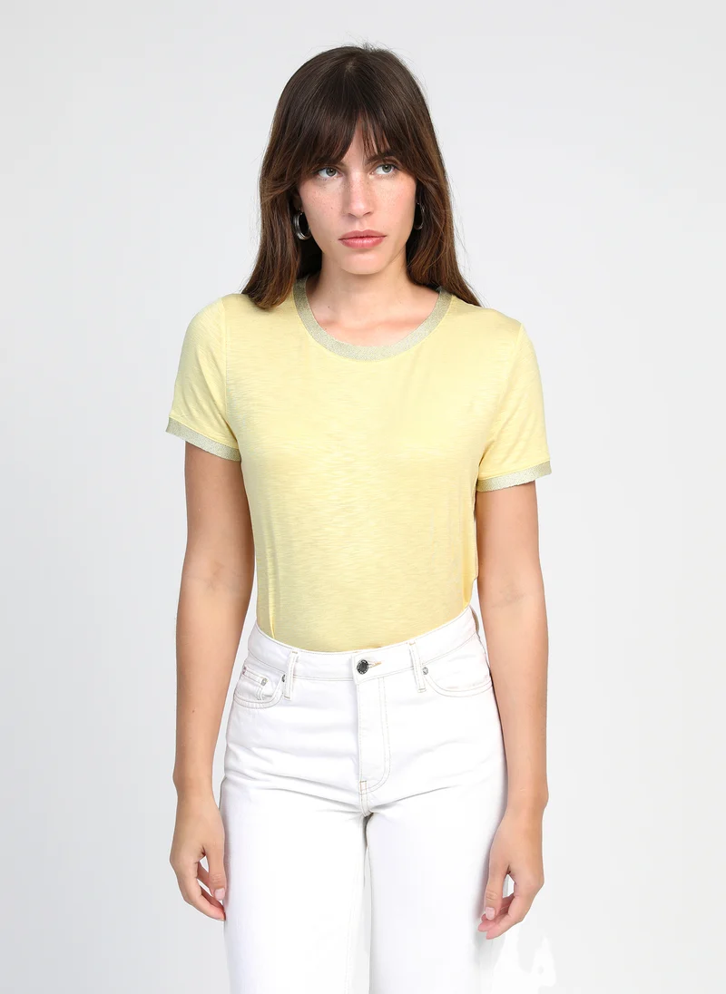 T-SHIRT TIXANA paille