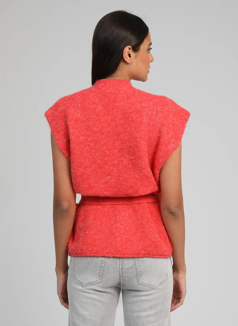GILET LOUNINI coquelicot