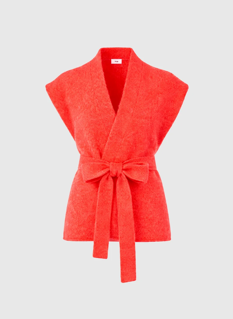 GILET LOUNINI coquelicot