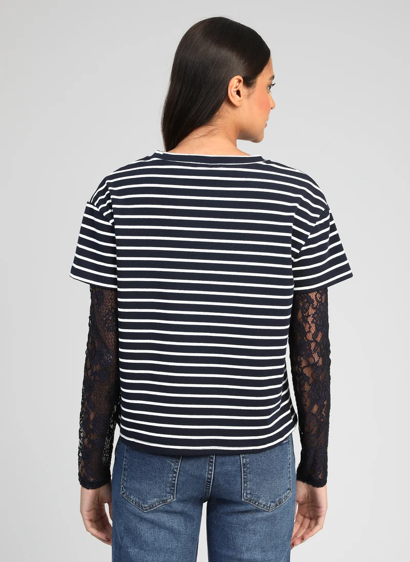 T-SHIRT AKELANE marine
