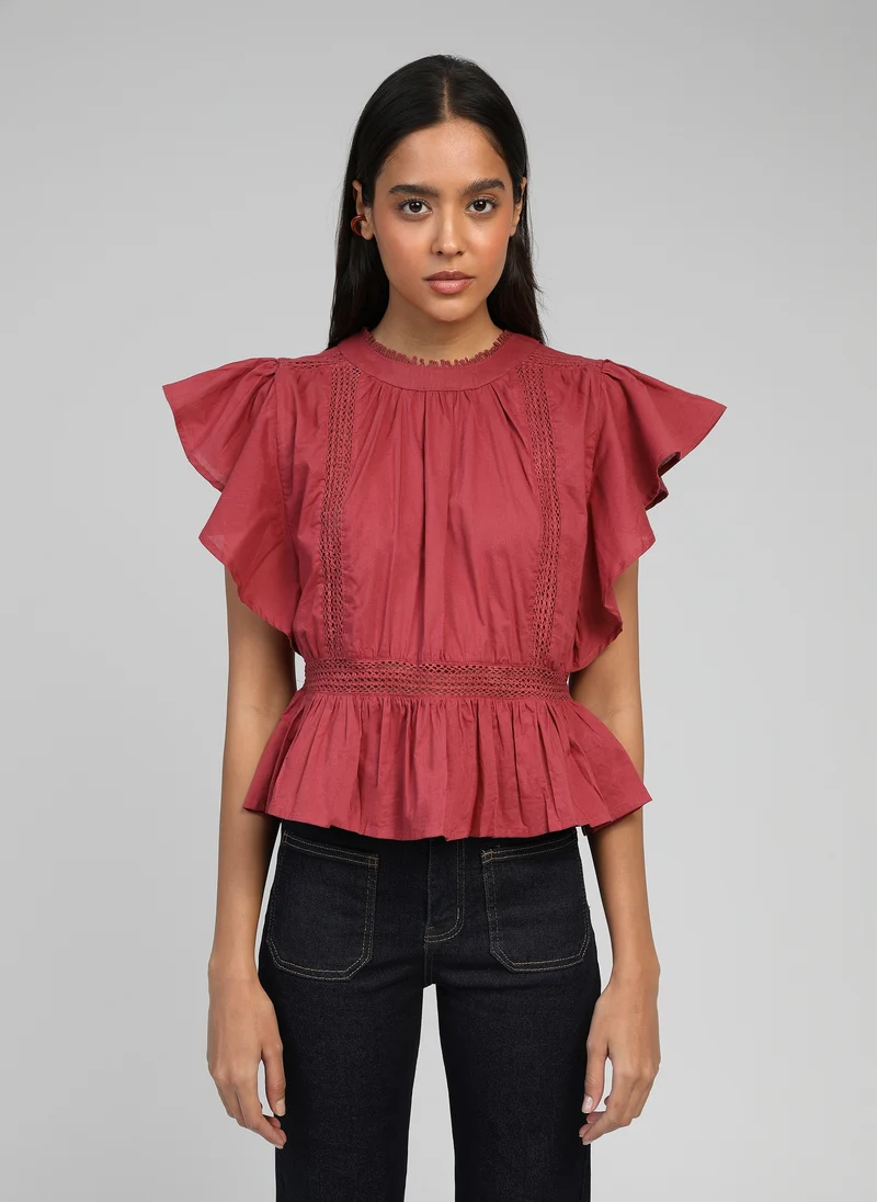 BLOUSE SALEKINA terracotta