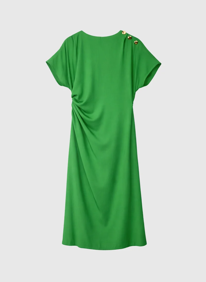 ROBE MIDI MALIXA pomme