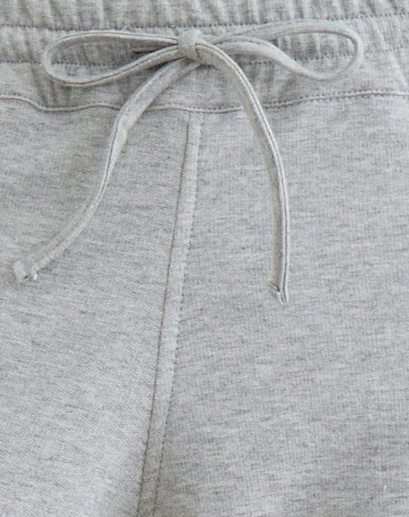 Pantalon de jogging court Kamsy, gris chiné