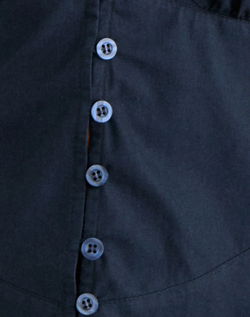 Blouse Devlon bleu marine foncé
