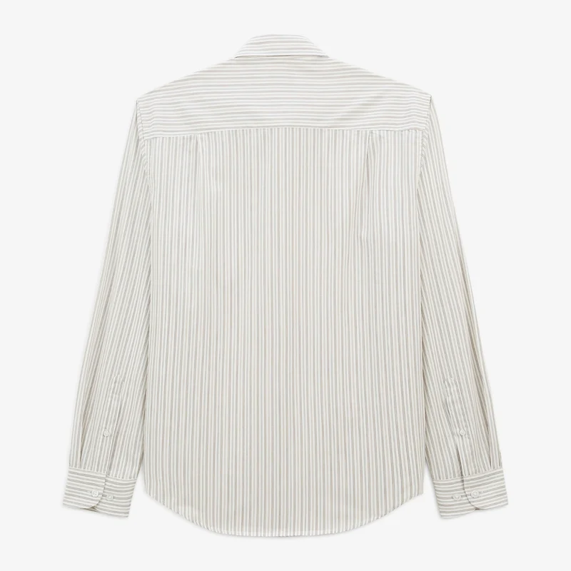 Chemise manches longues en coton à rayures Charles SBPLAY