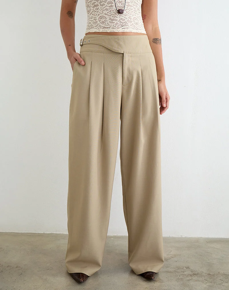 Pantalon large Berdine, couleur « Tailoring Beige »