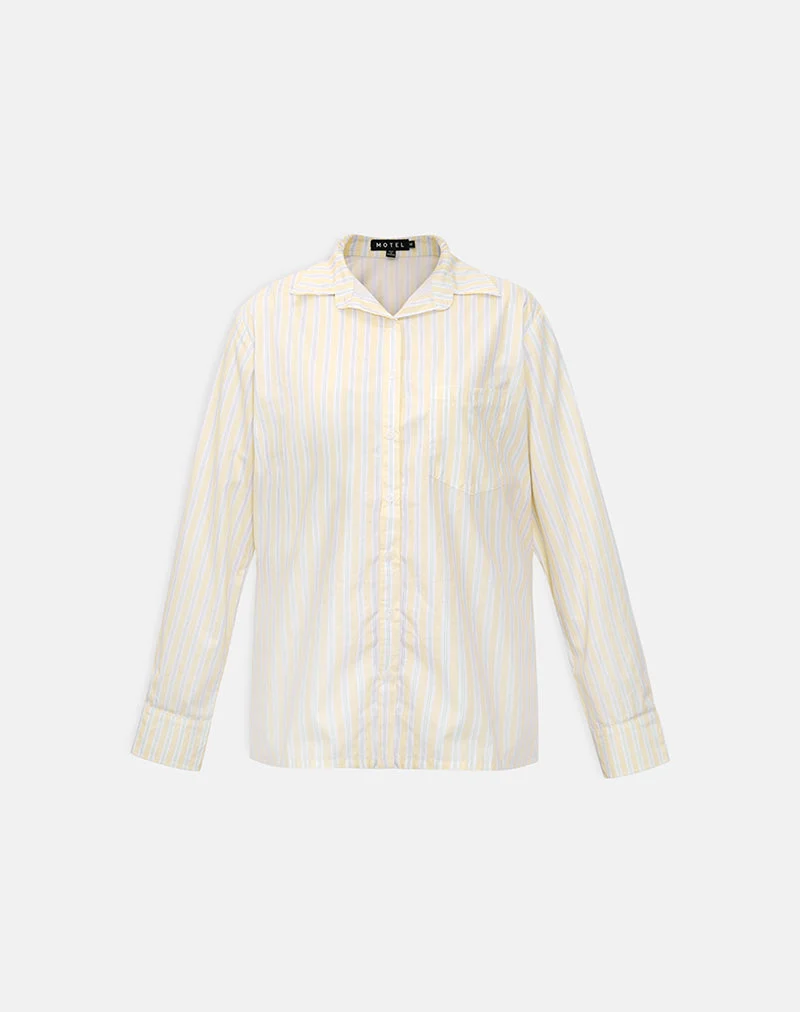 Chemise Turner à rayures « Candy Stripe » jaune