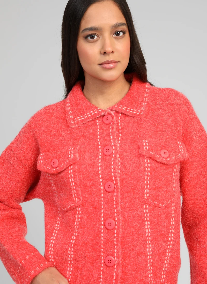 GILET LECODY coquelicot