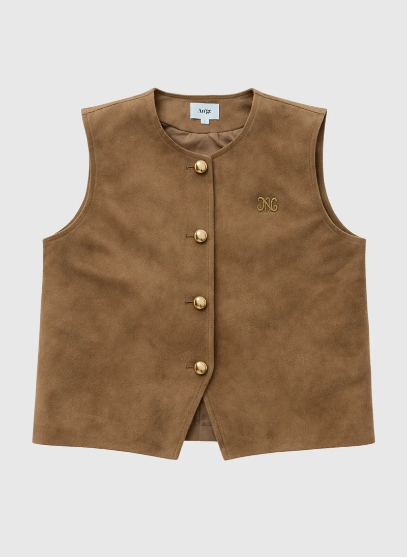 VESTE SANS MANCHES HULIANE camel