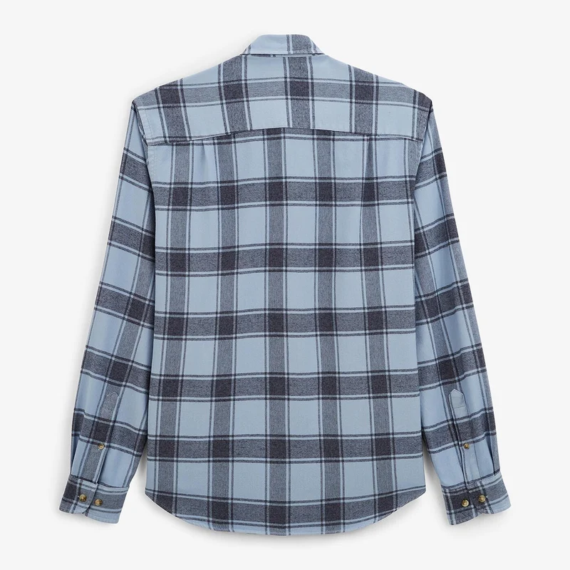 Chemise à carreaux bleue