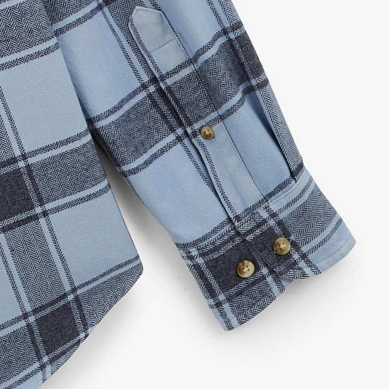 Chemise à carreaux bleue