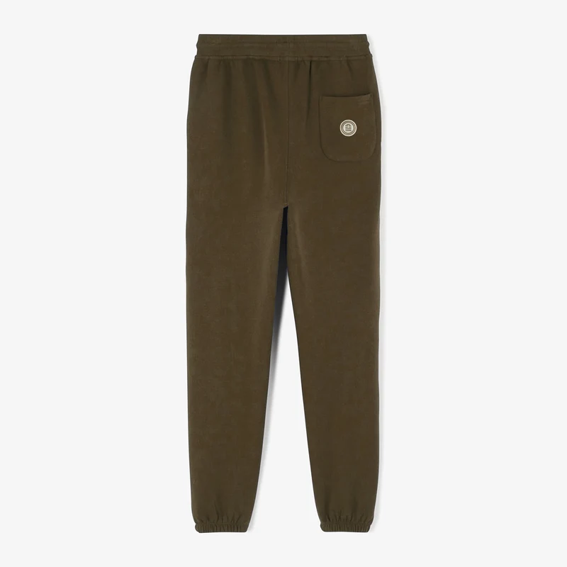 Jogging en molleton gratté marron café en coton