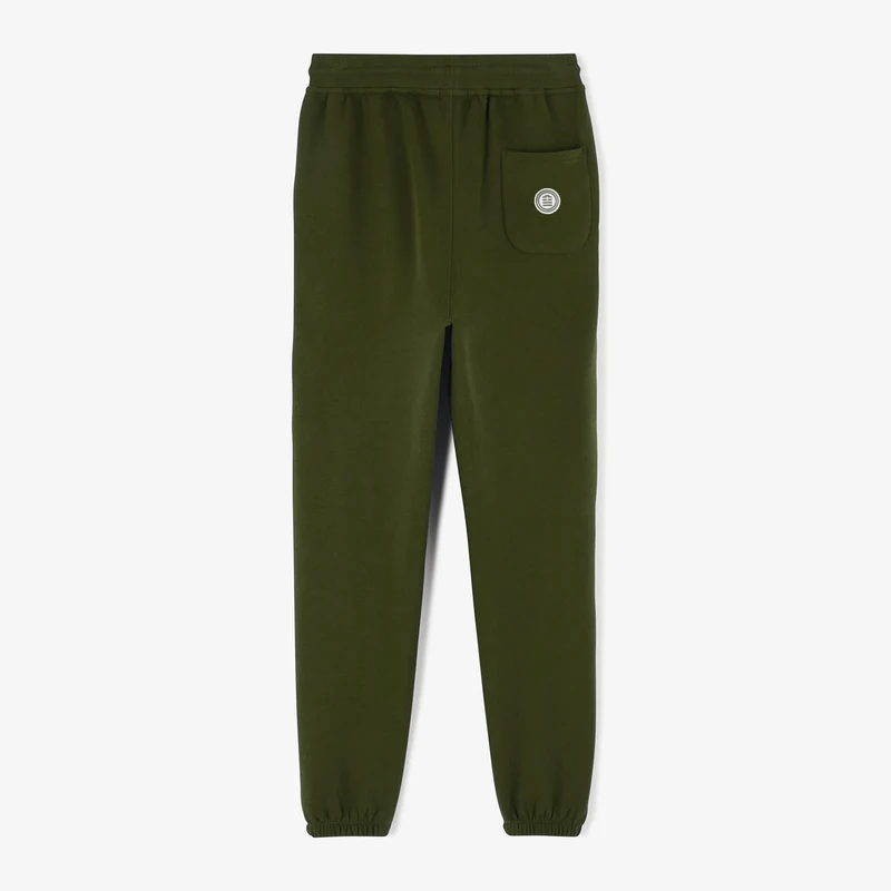 Jogging en molleton gratté vert army en coton