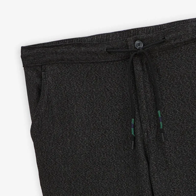 Pantalon 556 coupe large taille semi-élastiquée gris chiné en coton