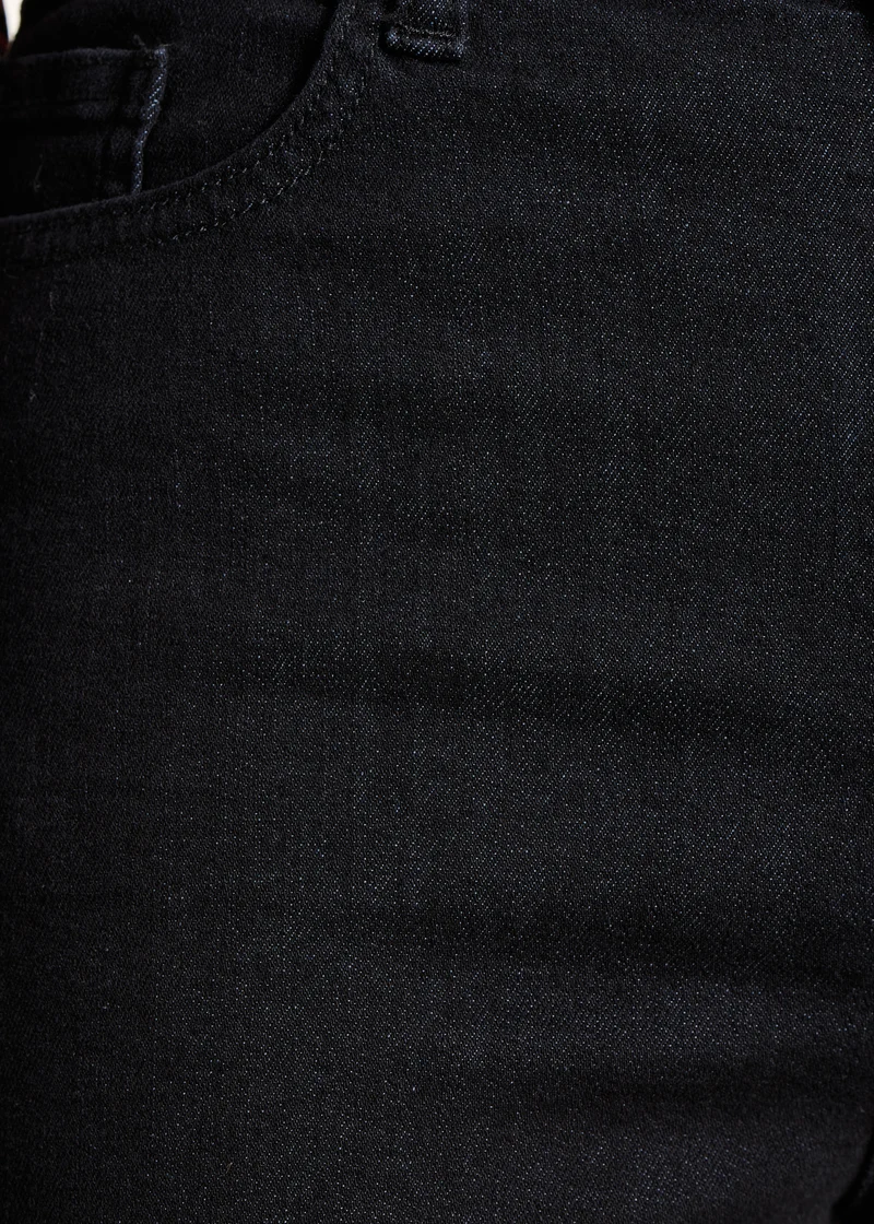 Jean large noir en coton biologique