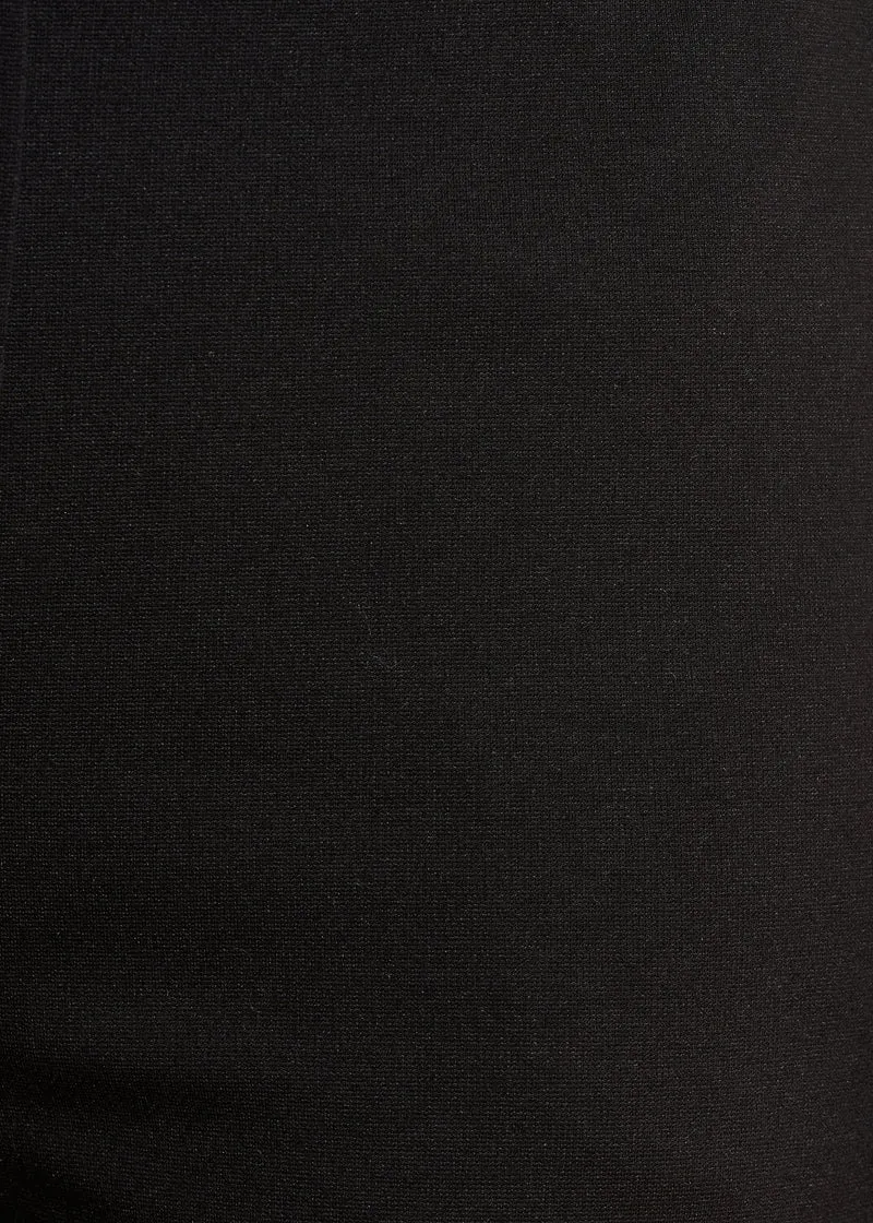 Pantalon en milano noir taille haute