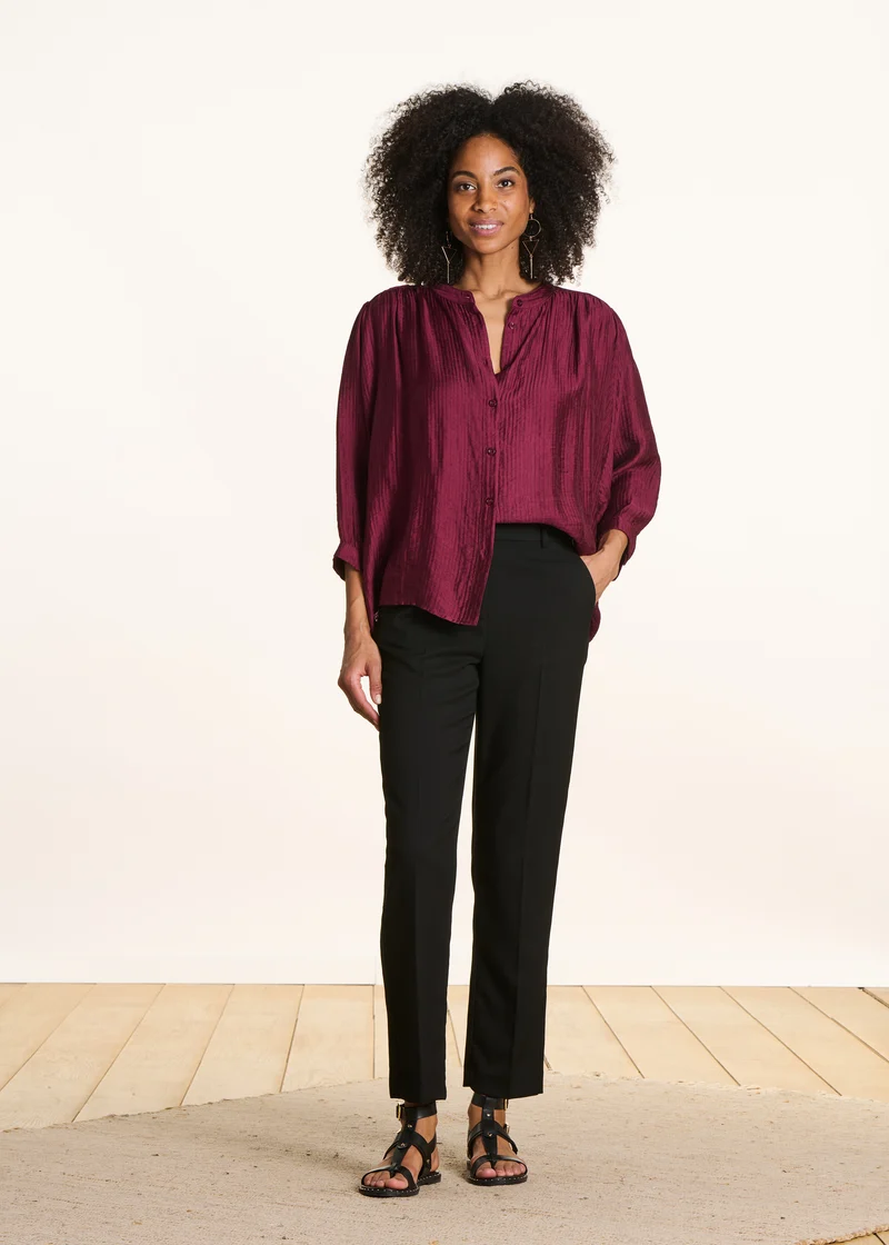 Pantalon cigarette 7/8ème noir