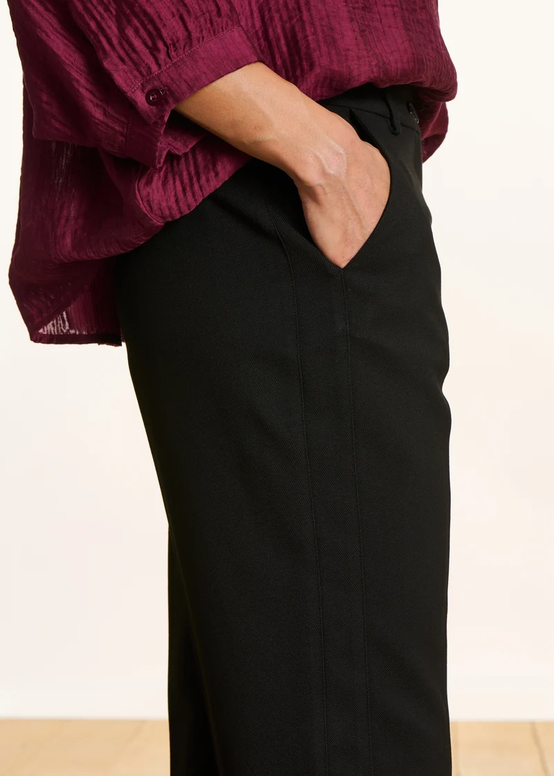 Pantalon cigarette 7/8ème noir