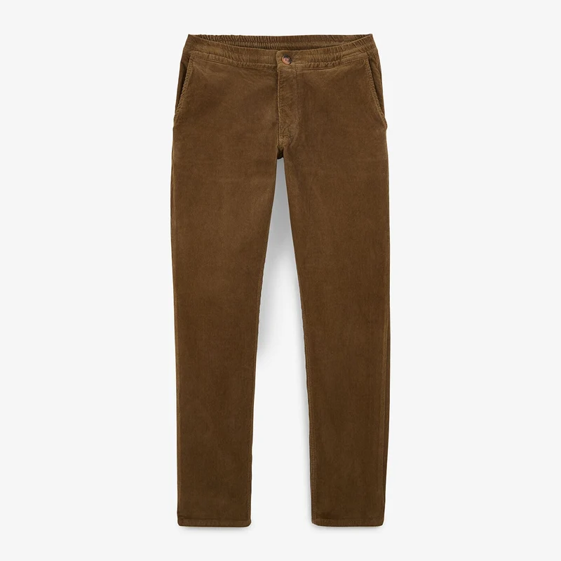 Pantalon velours 544 coupe droite vert tilleul