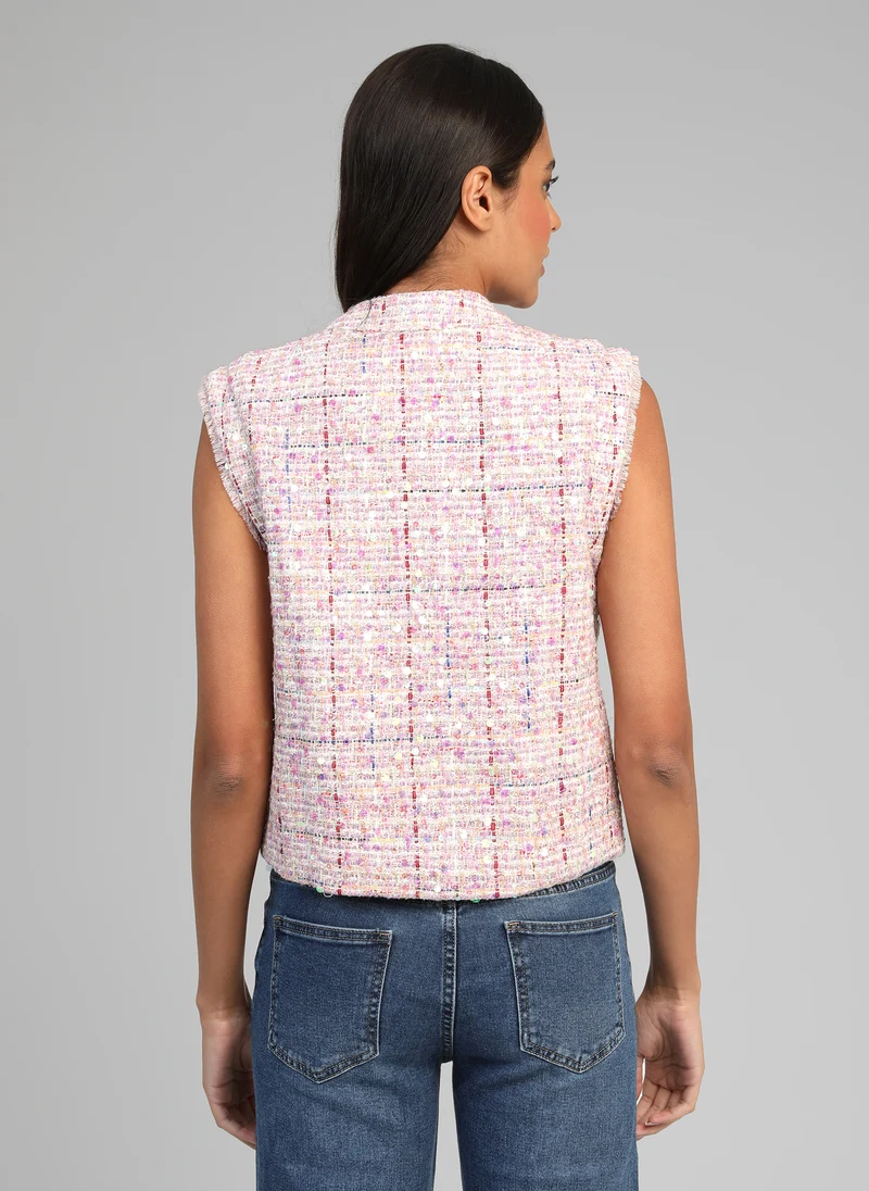 GILET AVAYA rose
