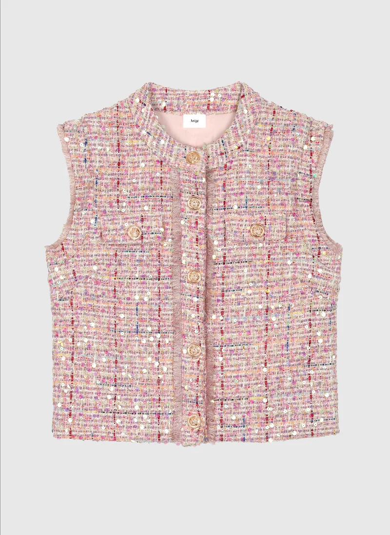 GILET AVAYA rose
