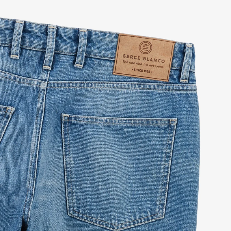 Bermuda 331 tapered en jean bleu