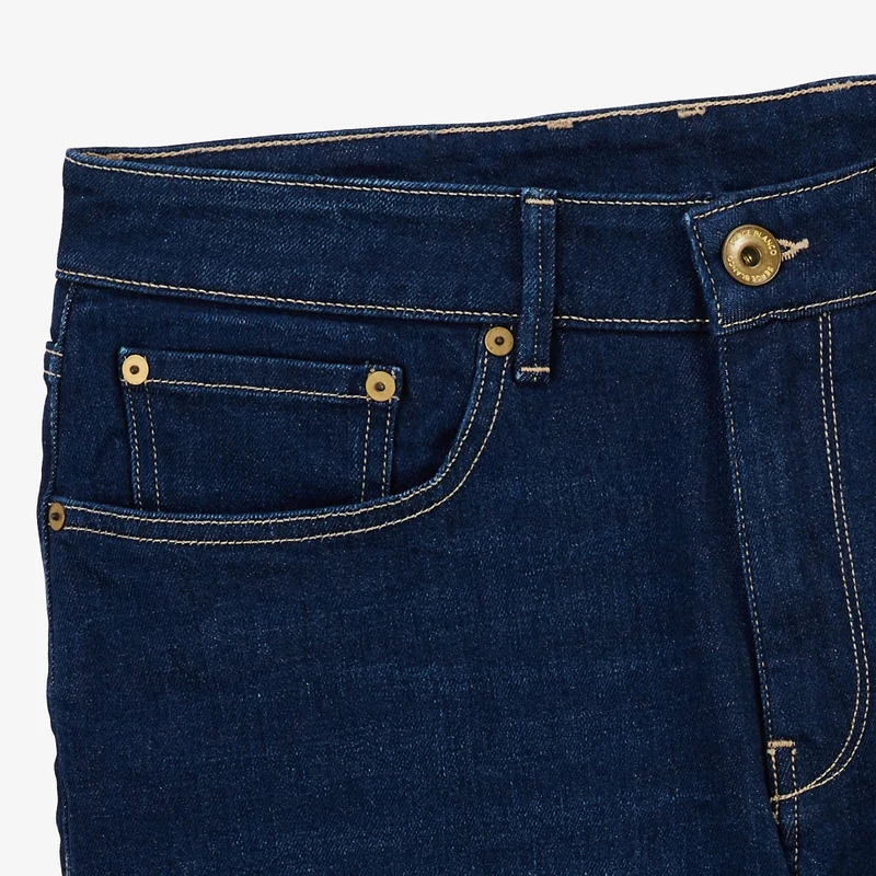 Bermuda 331 tapered en jean stretch bleu brut