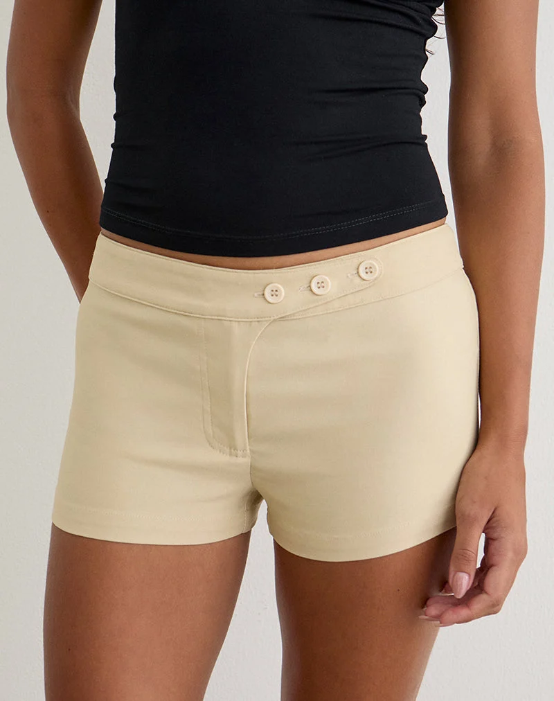 Short Wesara en tissu « Tailoring Buttercream »