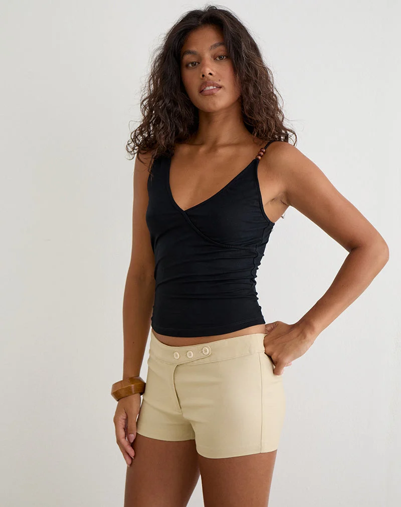 Short Wesara en tissu « Tailoring Buttercream »