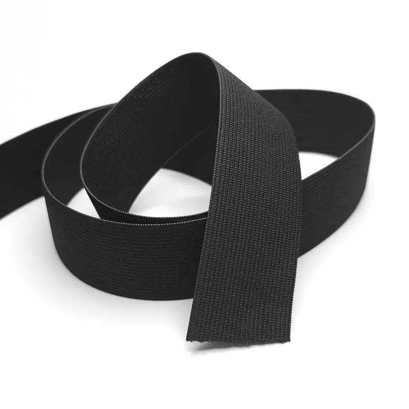 Élastique tricoté | 36 mm - 1 7/16" | Noir