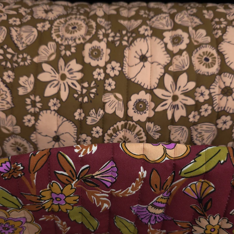 Coton Matelassé Réversible | Floral Malana & Kashi