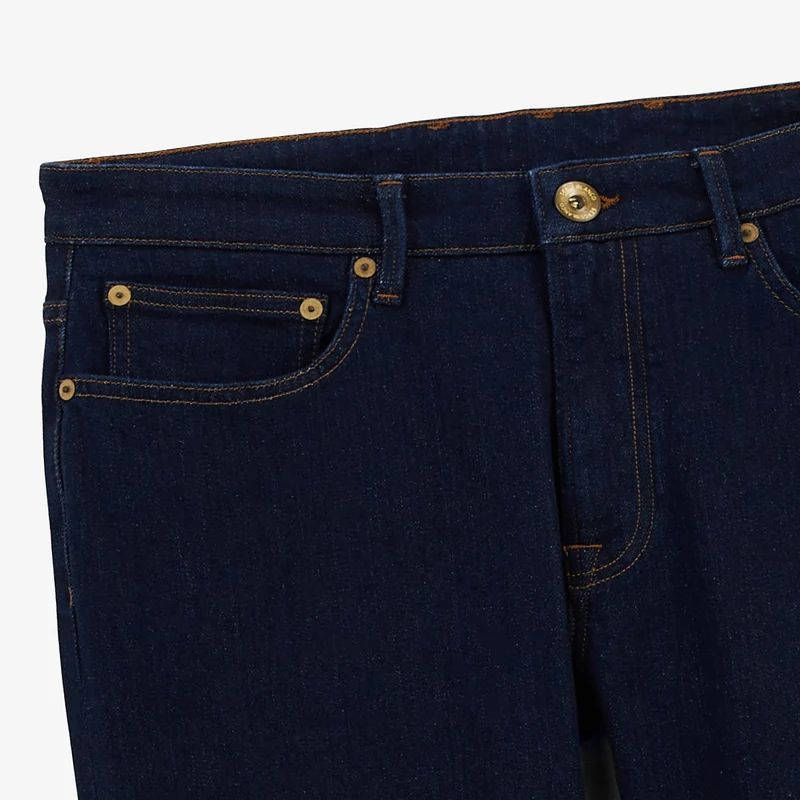 Jean 325 slim powertwist en coton bleu brut